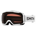 Main view of the Smith Daredavil Goggles in White, Rose- Copper lens, kids model
