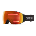 Main view of the Smith I/O Mag Goggles in Black, Everyday Red Mirror lens, unisex model