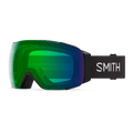 Main view of the Smith I/O Mag Goggles in Black, Everyday Green Mirror lens, unisex model