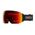 Main view of the Smith I/O Mag Goggles in Black, Sun Red Mirror lens, unisex model