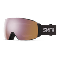 Main view of the Smith I/O Mag Goggles in Black, Everyday Rose Gold Mirror lens, unisex model