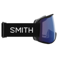 Side view of the Smith Preview Goggles in Black, ChromaPop Photochromic Rose Flash lens, unisex model