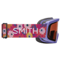 Side view of the Smith Rascal Goggles in Futura Flower Power, RC36 lens, kids model
