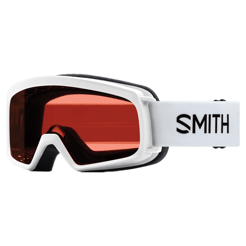 Main view of the Smith Rascal Goggles in White, RC36 lens, kids model