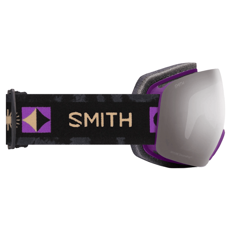 Side view of the Smith Skyline Goggle, vivid violet