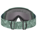 Back view of the Smith Squad Low Bridge Goggles in Cactus Zine, ChromaPop Sun Black Gold Mirror lens, unisex model