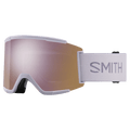 Main view of the Smith Squad XL Goggles in Lunar Fog, ChromaPop Everyday Rose GoldMirror lens, unisex model