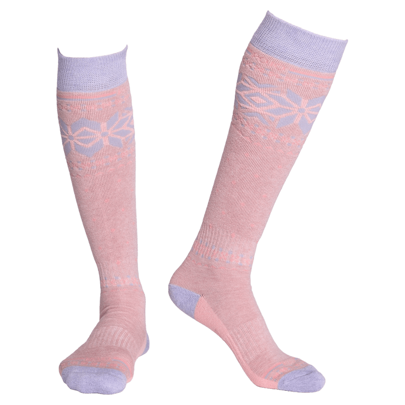 Front view of Rojo Snowfall Sock - Womens- in colour Lilas