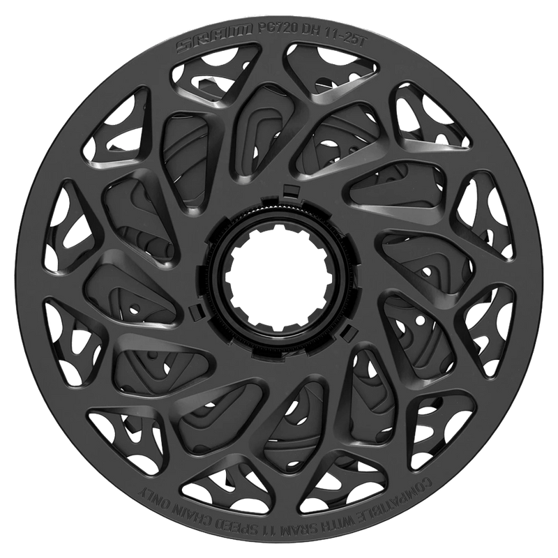 Back view of the SRAM PG-720 Slim DH Bike Cassette