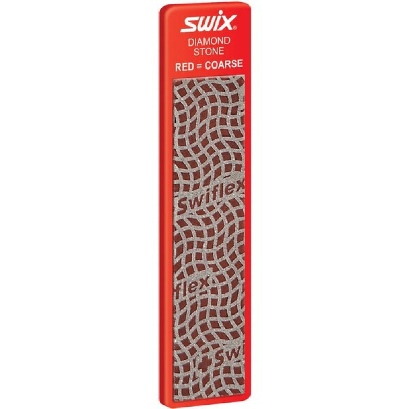 Swix Red Diamond Rectangular File with white writing