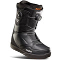Black Thirtytwo Lashed Double BOA Snowboard Boots with dual lacing dials and white logo branding from a side angle.