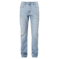 Front view of man in the Rollas Tim Slims Bad Boy Boogie Jeans in colour Mid Blue