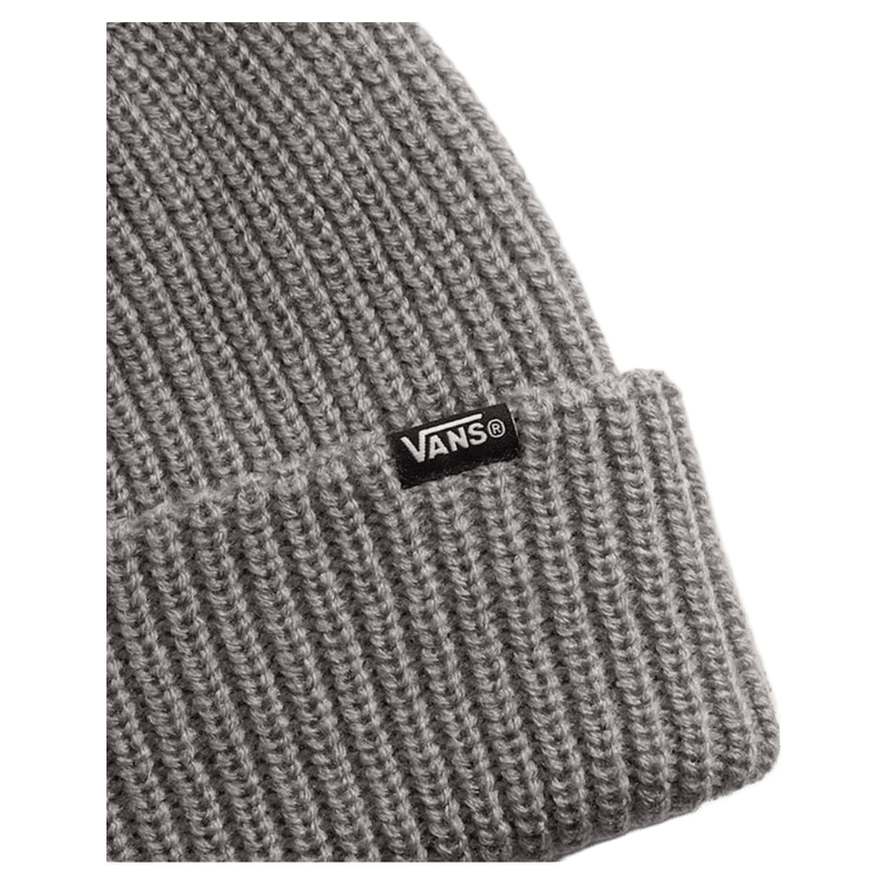 View of Vans Core Basic Cuff Beanie in colour Heather Grey.