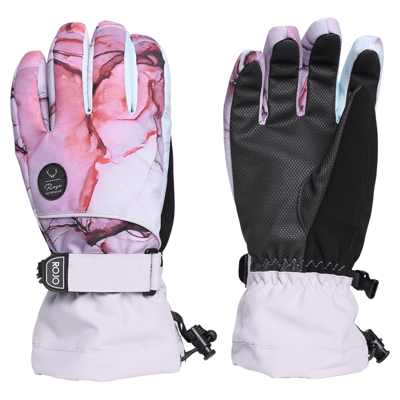 Front view of Rojo Maximise Glove - Womens -in Rosewater