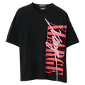 Front view of the X Large Vertical Gorilla Fit Tee in colour Black