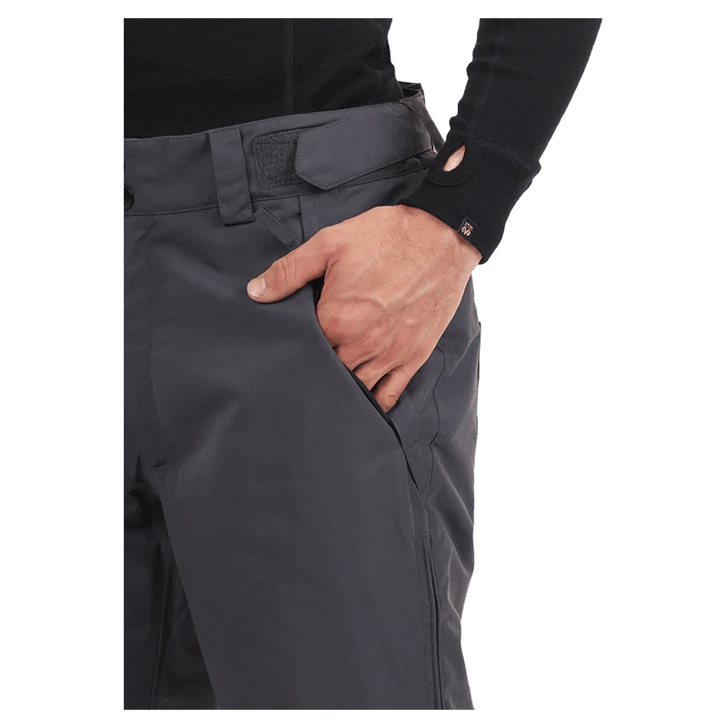 Pocket view of the XTM Glide II Ski Pants in Magnet colourway, men's model