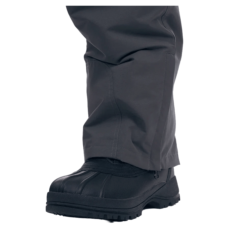 Gaiter view of the XTM Glide II Ski Pants in Magnet colourway, men's model