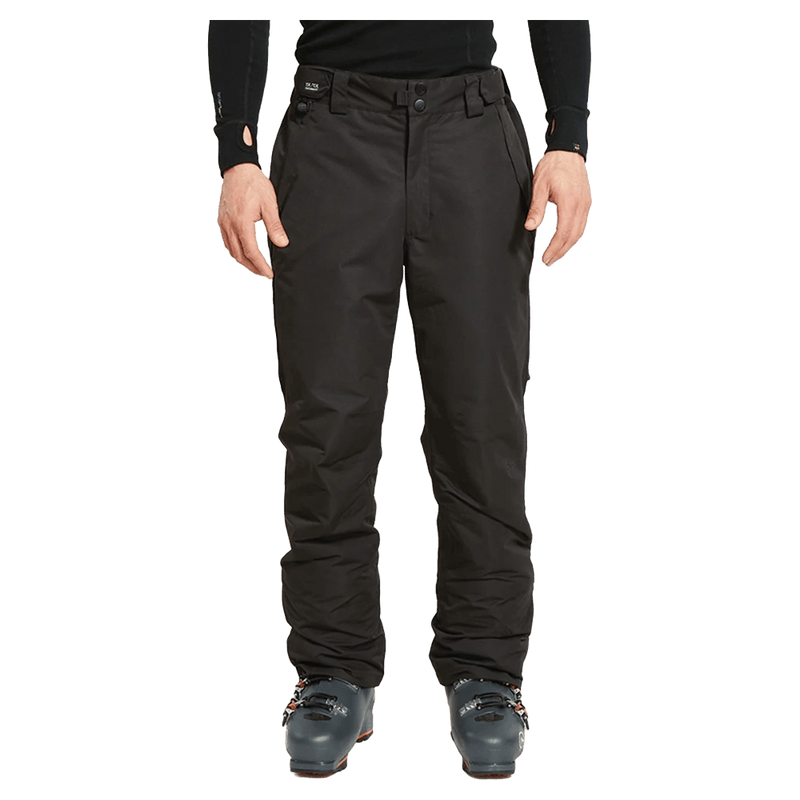 Front view of the XTM Glide II Ski Pants in Black colourway, men's model