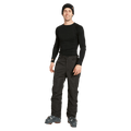 Full-body view of the XTM Glide II Ski Pants in Black colourway, men's model