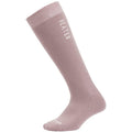 Mauve XTM Heater knee-high sock featuring white HEATER text on the calf and XTM logo on the toe.