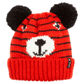 Main view of the XTM Jumble Beanie, kids model, tiger