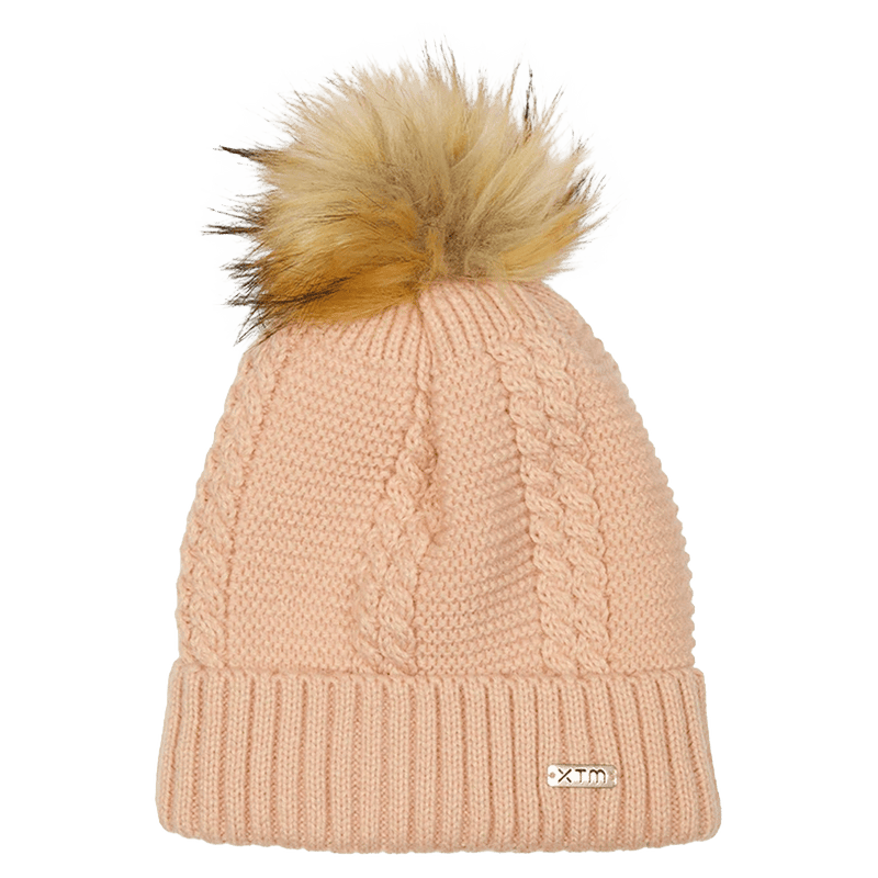 Main view of the XTM Shea Beanie in Rose colourway, unisex's model