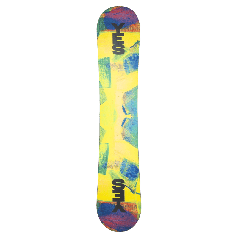 Bottom view of the YES 2027 Drive Dir. Twin Snowboards,  26/27 's model