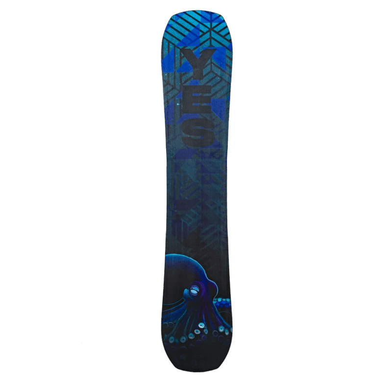 Bottom view of the YES 2027 Standard Pro Directional Twin Snowboards,  26/27 's model