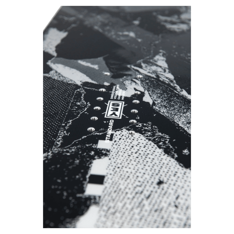 Close view of the YES 2027 Standard Directional Twin Snowboards,  26/27 's model