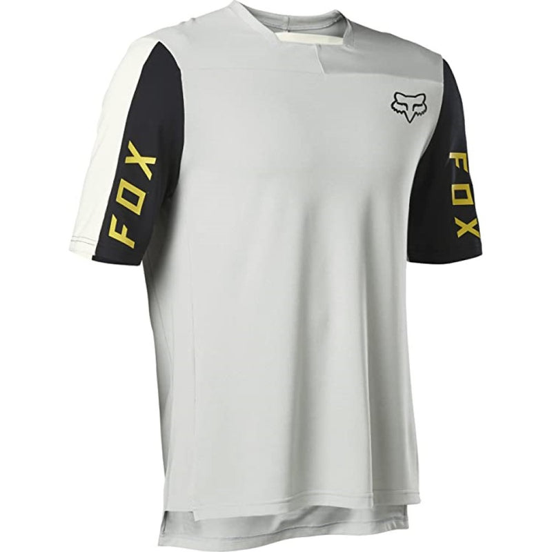 Light grey short sleeve mtb jersey for men.