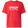 Men's mountain bike short sleeve jersey in red with white logo.